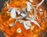 酸っぱいキムチの温かいそうめん作り方4写真