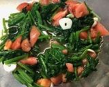 ほうれん草とトマトの彩り酢の物作り方10写真