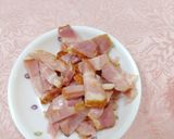 豆苗とベーコンの入ったうどん♬作り方2写真