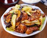 秋なすの濃厚とろとろ回鍋肉定食😋作り方6写真