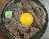 月見牛すき丼作り方5写真