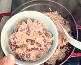 ストウブで失敗しないお赤飯｜塩麹でコク旨作り方5写真