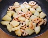 れんこんとポテトの♪のり塩じゃがバター作り方2写真