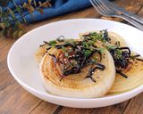 簡単とろ旨☆新玉葱のバター塩昆布ステーキ作り方5写真