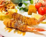 海老フライメインのプレートご飯作り方1写真