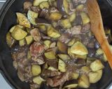【なすと豚こま肉のスタミナ丼】ワンパンで作り方4写真