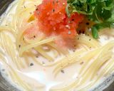 レンジで簡単！豆乳明太スープサラスパ作り方3写真