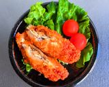 若鶏大葉梅肉ロールカツ作り方7写真