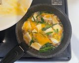 お出汁たっぷり、にらと豆腐の卵とじ作り方4写真
