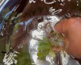 フキノトウの茎の天かす風ごはん作り方2写真