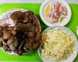 ズワイ蟹とキノコのチーズ焼き作り方1写真