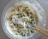 キャベツ卵無し☆玉ねぎと竹輪のお好み焼き作り方4写真