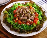 レンジで★チミチュリソースがけ豚しゃぶサラダ作り方9写真