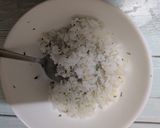 ささっと桜の葉でもち麦入り白米お握り作り方4写真