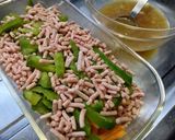 レンジで簡単♡彩野菜とひき肉のチャプチェ作り方2写真