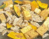 厚揚げとかぼちゃと豚肉のこく旨甘辛炒め作り方8写真