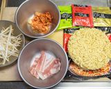 豚キムチ辛ラーメンブラック作り方2写真