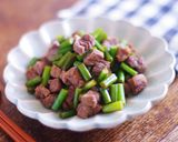 にんにくの芽と牛肉の焼肉のタレ和え作り方6写真