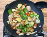 とり肉とじゃがいものカレーソテー作り方8写真