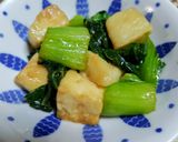 ★レンジでチンゲン菜とはんぺんの中華炒め作り方5写真