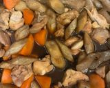 鶏とごぼうの煮物作り方6写真