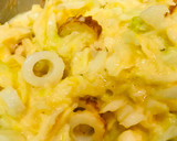 玉子焼き器活用●四角い竹輪のお好み焼き作り方1写真