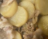 「大根と豚バラのこてこて煮」作り方3写真