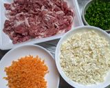 豚こま切れ肉とえのき茸のポン酢炒め作り方1写真