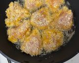 簡単　ポリ袋で衣付け　フライパンでチキンカツ作り方6写真