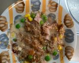 レンジ簡単梅中華ペスカトーレ味炒飯弁当作り方5写真