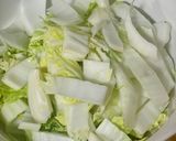 ワンパン 白菜と豚こまのすき焼き風煮物作り方4写真