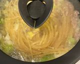 ツナとキャベツのワンパンパスタ⭐︎もちもち作り方3写真