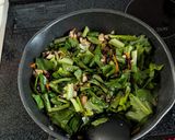 小松菜と厚揚げとひじきの炒り煮作り方8写真