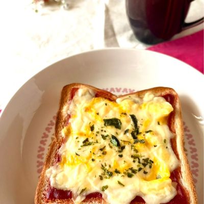 簡単朝ごはん☆失敗しないエッグトースト☆ by まなげ