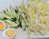 ゴマドレッシングにマヨを加えてラーメンサラダ作り方3写真