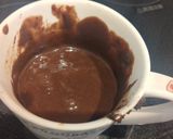 【レンジ簡単】ココアの米粉のマグ蒸しパン作り方3写真