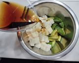 豆腐とアボカドの出汁つゆ漬け作り方2写真