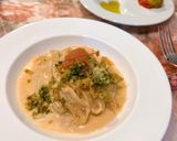 蕗の薹香る明太子クリームパスタ作り方18写真