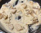 濃厚♡鶏肉と舞茸のクリームパスタ作り方5写真