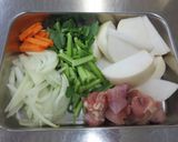 かぶと鶏肉の中華炒め作り方1写真