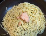 【男料理】子供と食べる簡単ワンパンたらこパスタ!作り方4写真