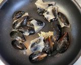 ムール貝とエノキのパスタ作り方4写真
