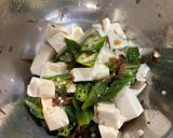 レンジで2分！オクラと豆腐の梅おかか和え作り方5写真
