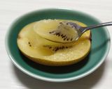 ふたりで１個♡簡単キウイの食べ方作り方3写真