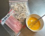 しめじとベーコンと卵のオイスターソース炒め作り方1写真