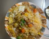レンジ簡単中華風梅カルボ味炒飯弁当作り方11写真