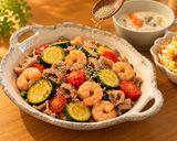 めんつゆで簡単！ズッキーニと豚肉のガーリック作り方6写真