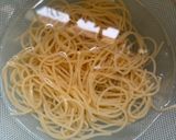 桃と生ハム、冷凍トマトの冷製パスタ作り方5写真