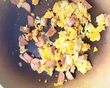 簡単☆魚肉ソーセージと卵の炒め物作り方4写真