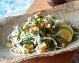 きつね&たぬきをのせて大根と青じその和風サラダ作り方5写真